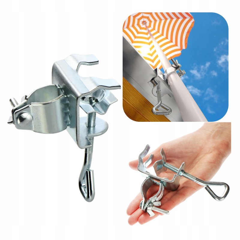 umbrella holder for railing umbrella attachment