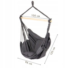 Braziliška pakabinama kėdė, hamakas, sodo sūpynės sodui iki 150 kg