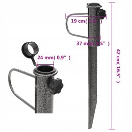 Skėčių stovai, su šlifavimo kaiščiais, 2 vnt., 19x42 cm