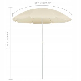 UV sodo skėtis 200x180 cm, smėlio