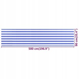 Lumarko balkono sienelė mėlyna ir balta 90x500