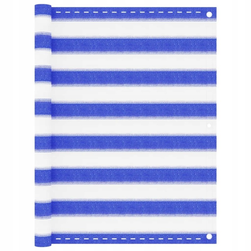 Balkono ekranas mėlynai baltas 90x500 cm HDPE