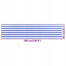 Balkono ekranas mėlynai baltas 90x500 cm HDPE