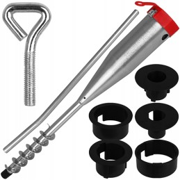 Įsukamas metalinis sodo skėčio stovas, 57 cm