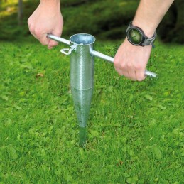 Įsukamas metalinis sodo skėčio stovas, 57 cm