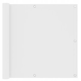 Vidaxl balkono širma balta 90x300 cm oksfordo audinio