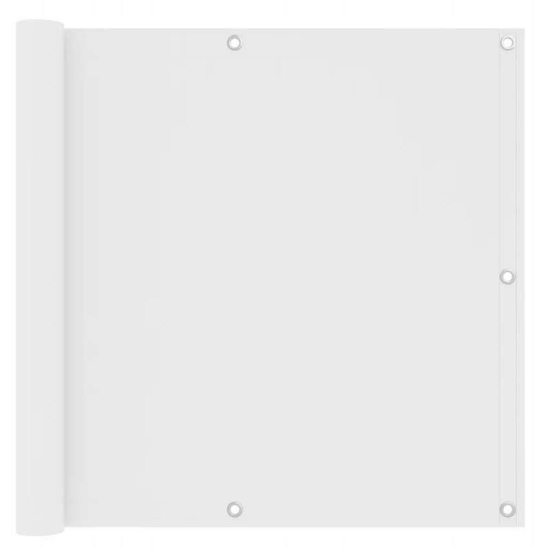 Vidaxl balkono širma balta 90x300 cm oksfordo audinio