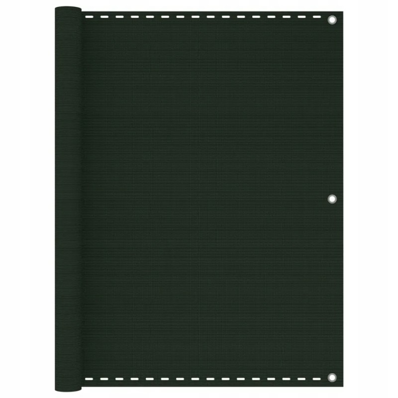 Vidaxl balkono ekranas tamsiai žalias 120x300 cm hdpe