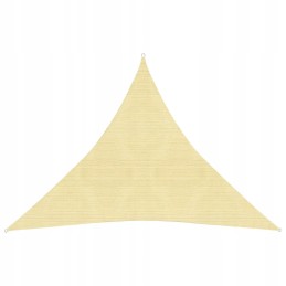 HDPE burės stogelis 3,6x3,6x3,6m, smėlio spalvos - apsauga nuo saulės ir drėgmės, paprastas montavimas