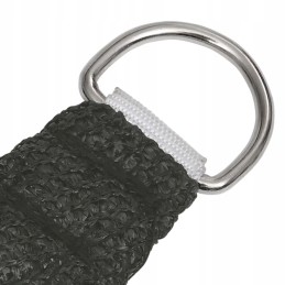 Šešėlių burė, 160 g/m², antracitas, 3x4x4 m, HDPE