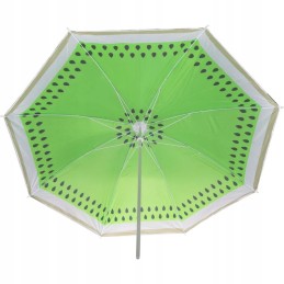 Ištraukiamas sodo paplūdimio skėtis 180 cm su kivi motyvu ir reguliavimu