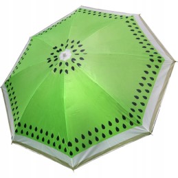 Ištraukiamas sodo paplūdimio skėtis 180 cm su kivi motyvu ir reguliavimu