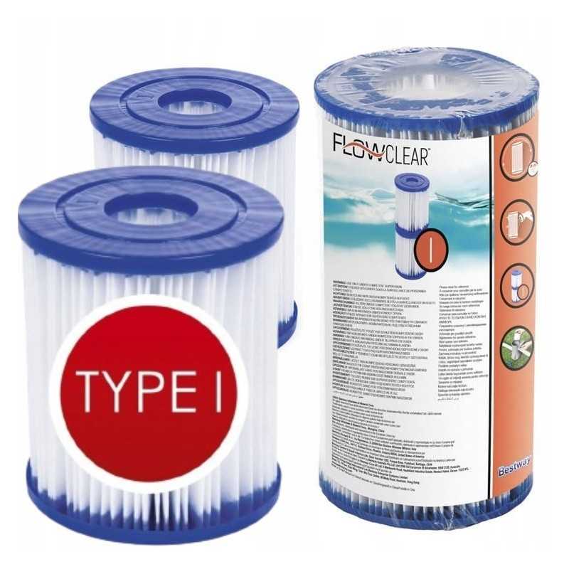 2x filtras tipo i bestway 58093 filtro siurbliui