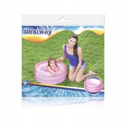Bestway apvalus pripučiamas baseinas vaikams, rožinis
