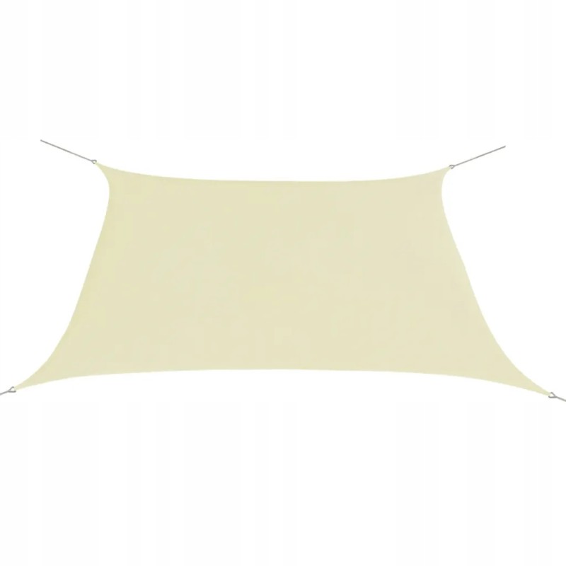 Oksfordo apsauginė burė 2x2m - kreminė, vandeniui ir UV atspari, lengvai montuojama