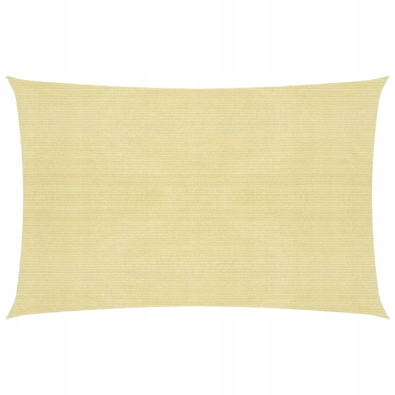 Vidaxl saulės burė 160 g m2 smėlio spalvos 2x3 m HDPE