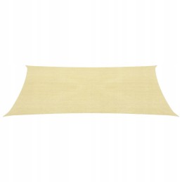 Vidaxl saulės burė 160 g m2 smėlio spalvos 2x3 m HDPE
