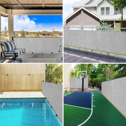 Šviesiai pilkas šešėlių tinklelis 1,5x10m HDPE 75g/m²