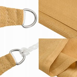 Pavėsinė burė 160g/m² smėlio 2,5x2,5m HDPE