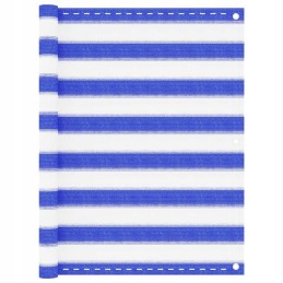 Balkono ekranas mėlynai baltas 90x500