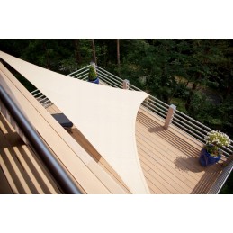 Mini saulės burė, atspari vandeniui aukščiausios kokybės trikampis 1 4x1 4x2 balkonas
