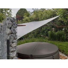 Mini saulės burė, atspari vandeniui aukščiausios kokybės trikampis 1 4x1 4x2 balkonas