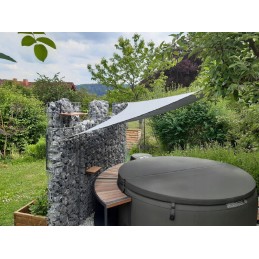 Mini saulės burė, atspari vandeniui aukščiausios kokybės trikampis 1 4x1 4x2 balkonas