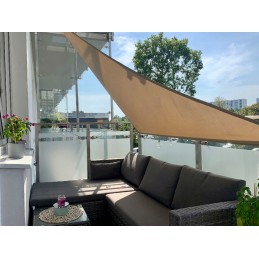 Mini saulės burė, atspari vandeniui aukščiausios kokybės trikampis 1 4x1 4x2 balkonas