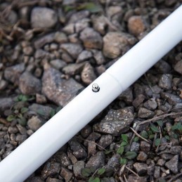 Turite baltą saulėtą teleskopinę tentą savo burei, 2 5 x 300 cm