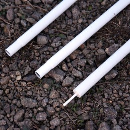 Turite baltą saulėtą teleskopinę tentą savo burei, 2 5 x 300 cm