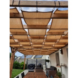 HDPE šešėlinė burė - pavėsinės juosta 0,4x5m