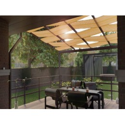 HDPE šešėlinė burė - pavėsinės juosta 0,4x5m