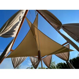 Aukščiausios kokybės vandeniui atspari šešėlinė burė, dydis 1,4x1,4x2,0