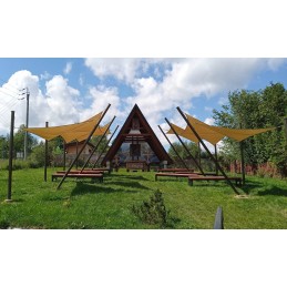 Aukščiausios kokybės vandeniui atspari šešėlinė burė, dydis 1,4x1,4x2,0