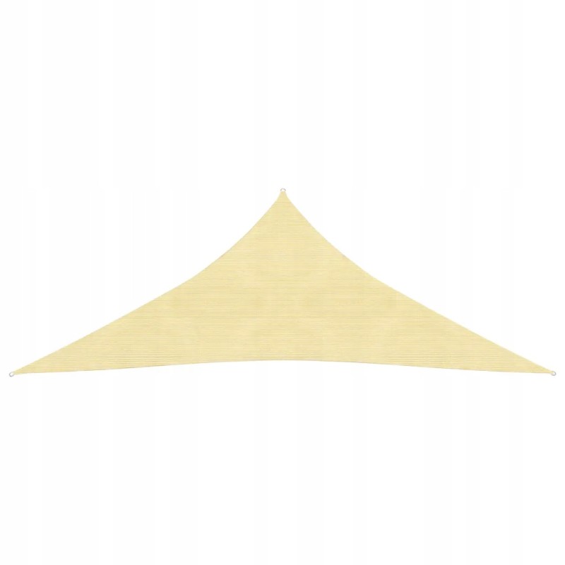 HDPE trikampė sodo burė 3,6x3,6x3,6 m, smėlio spalvos