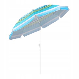 Klasikinis 2 m dryžuotas skėtis nuo saulės