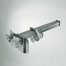 Umbrella holder for brick balustrade