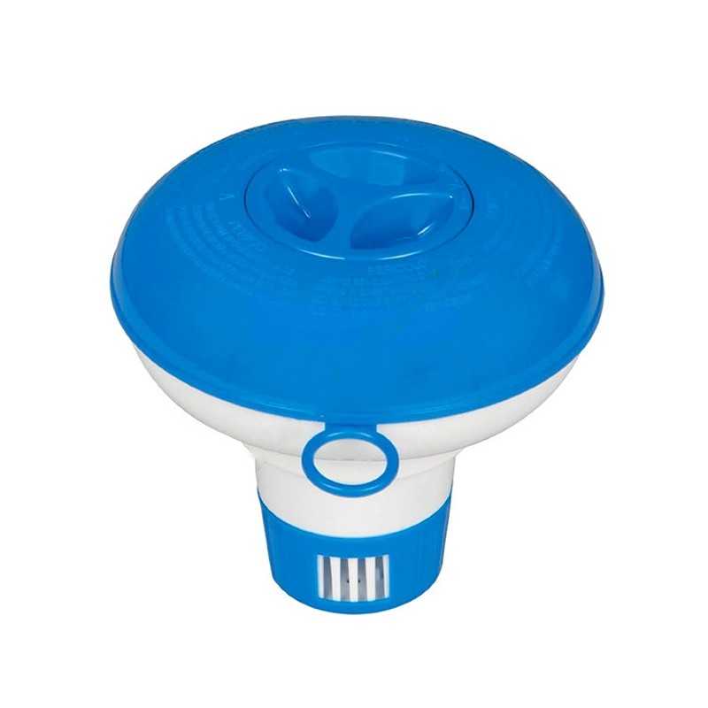 Mažas plūdinis chloro ir baseino cheminių medžiagų dozatorius