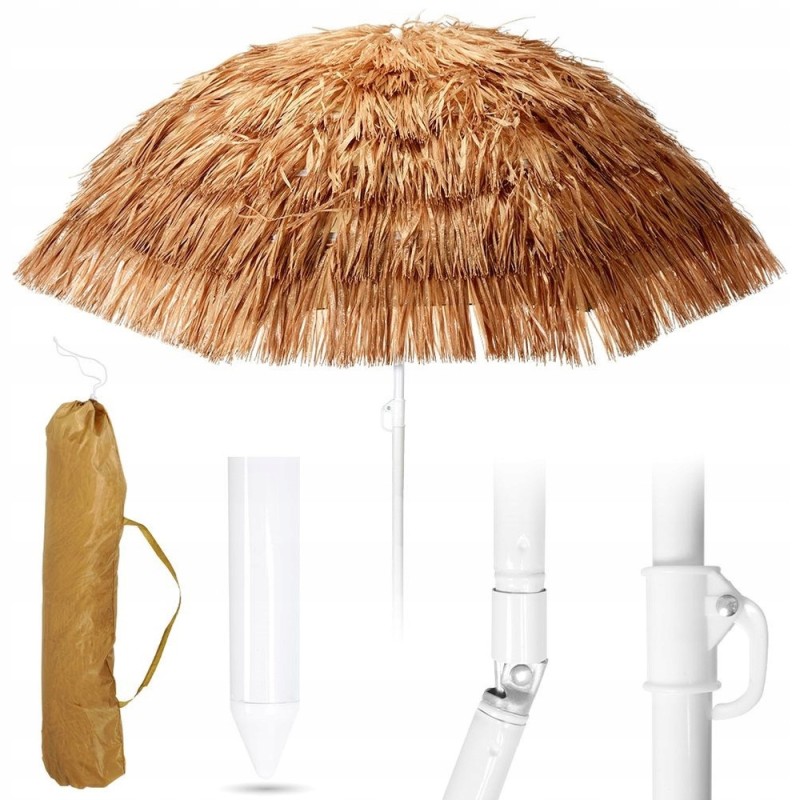 Apsauginis vandeniui atsparus Havajų reguliuojamas sulankstytas sodo skėtis, 155 cm