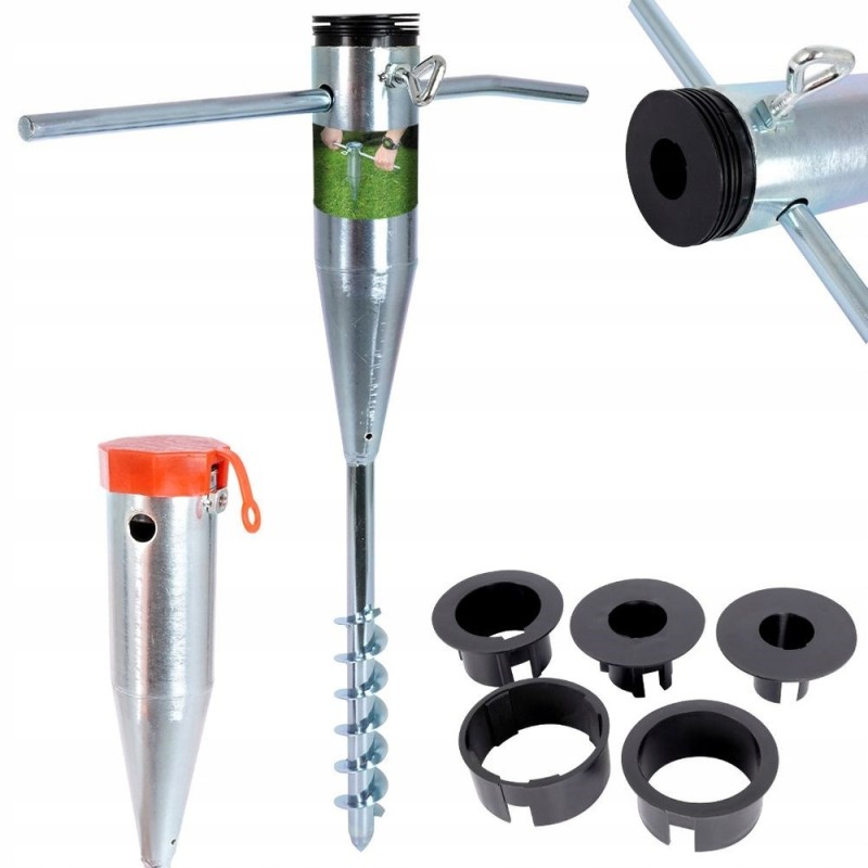 Prisukamas stovas metaliniam sodo paplūdimio skėčiui