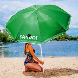 didelis paplūdimio skėtis, kempingas, sodas, sulankstomas, terasa, balkonas, reguliuojamas 160