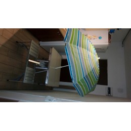 didelis paplūdimio skėtis, kempingas, sodas, sulankstomas, terasa, balkonas, reguliuojamas 160