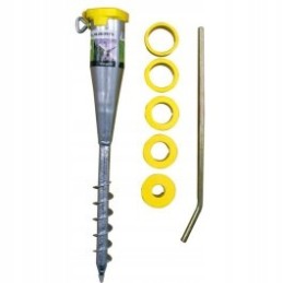 Albe 57cm plieninis prisukamas pagrindas antžeminei skėtinei džiovyklei