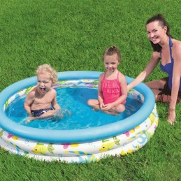 Pripučiamas baseinas apvalus irklavimo baseinas su žuvimi 122 25 cm bestway 51226