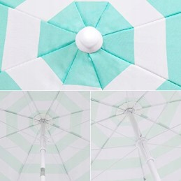 Skėtis nuo saulės 160 cm uv 20+ juostelės