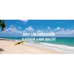 Skėtis nuo saulės 160 cm uv 20+ juostelės