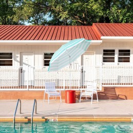 Skėtis nuo saulės 160 cm uv 20+ juostelės