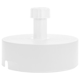 Apvalus baltas sodo skėčio pagrindo stovas