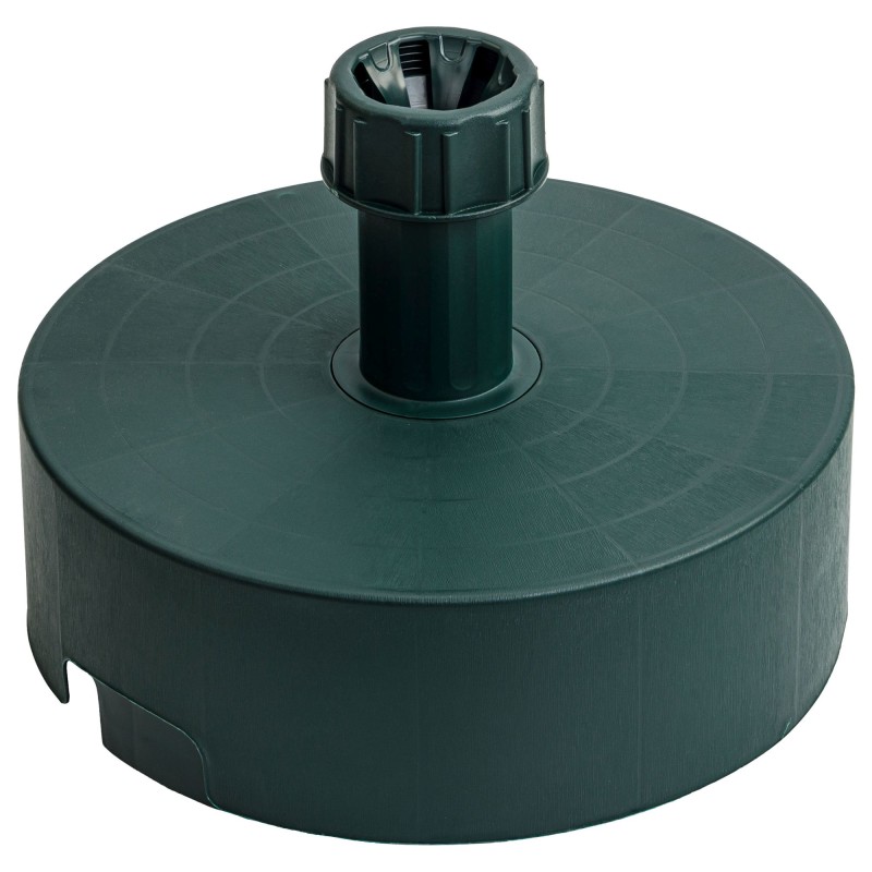 Apvalus žalias sodo skėčio pagrindo stovas