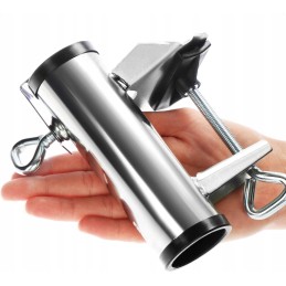 Balkono skėčio laikiklis balkonui, metaliniam turėklui, didelis, reguliuojamas, xxl